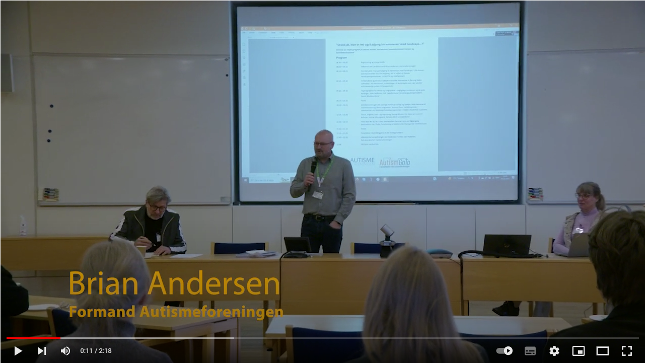Screendump af Brian Andersens video - Seminar om tilgængelighed - 9-3-23