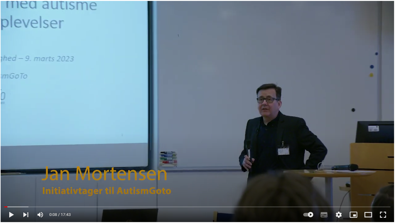 Screendump af Jan Mortensens video - Seminar om tilgængelighed - 9-3-23