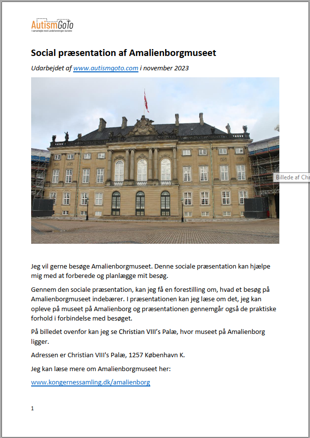 Amalienborg - foto af social præsentation