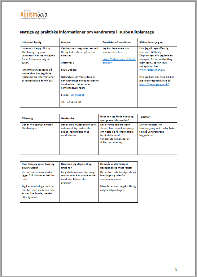 Foto - Husby Klitplantage - informationsside