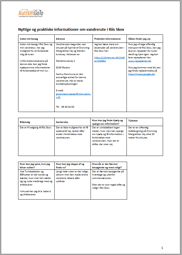 Foto - Riis Skov informationsside