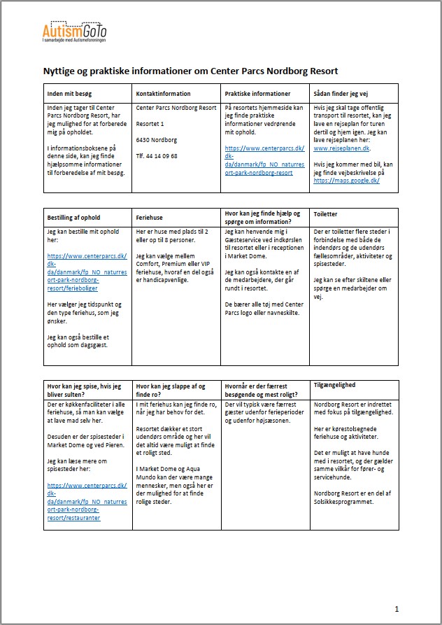 Foto af informationsside - Nordborg Resort Foto af informationsside - Nordborg Resort