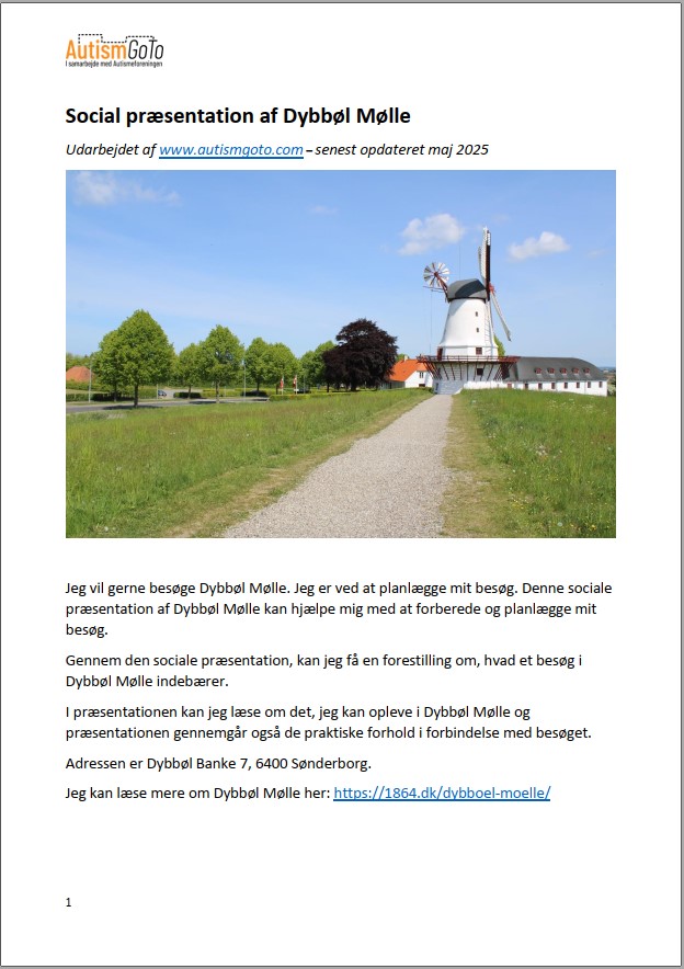 Foto af social præsentation af Dybbøl Mølle