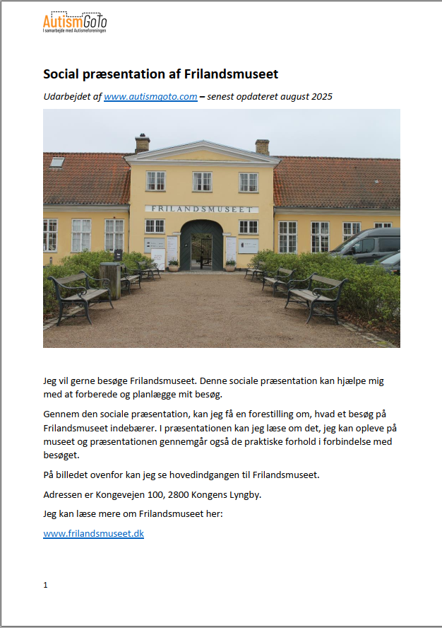 Frilandsmuseet - foto informationsside - november 2025