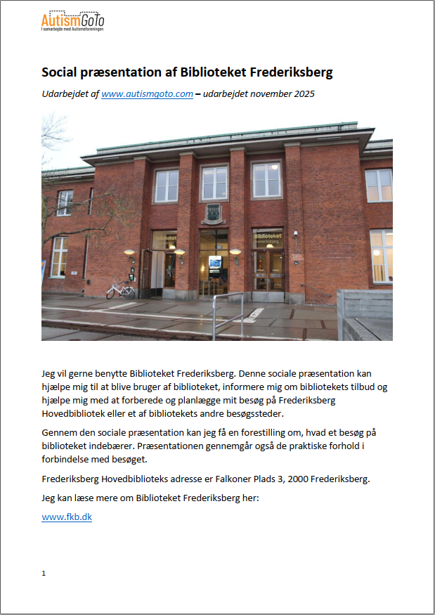 Foto af social præsentation for Biblioteket Frederiksberg