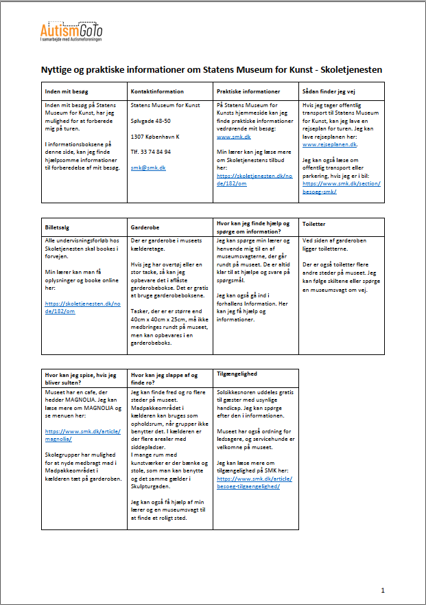 Foto af infoside SMK Undervisning - marts 2026