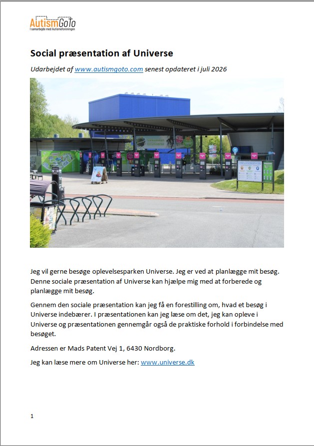 Universe - foto af social præsentation juli 2026